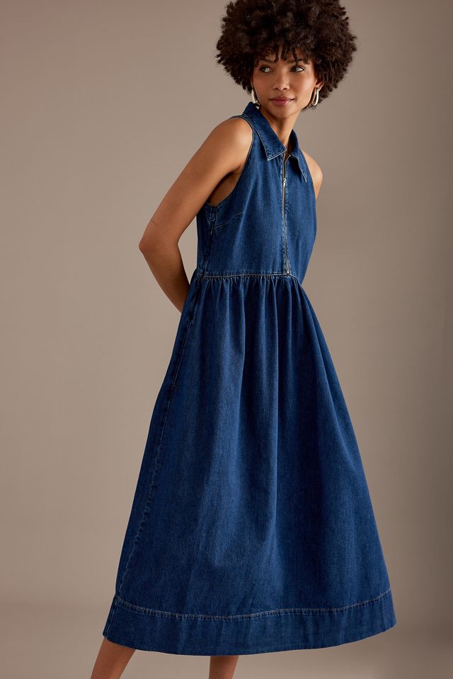 ALIGNE Gabi Sleeveless Denim Maxi Dress | Anthropologie UK