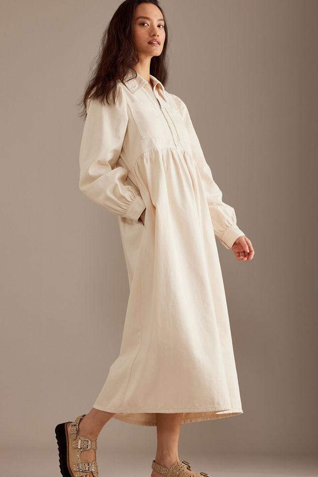 ALIGNE Gabriella Denim Long-Sleeve Midi Dress #3