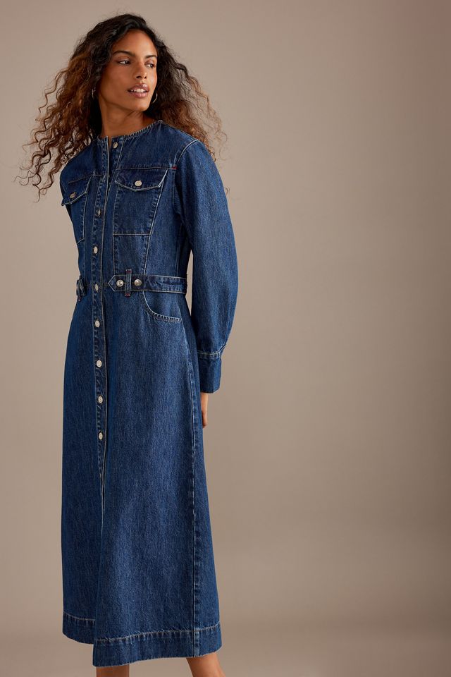 white christmas dresses Blossom New Collection:Premium Quality Gray Denim/Jean Dress Gray / L