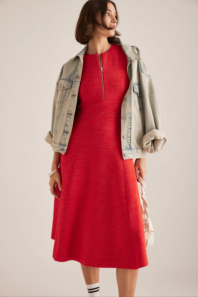 Vestido Midi ALIGNE Vida con Cremallera en el Cuello #4