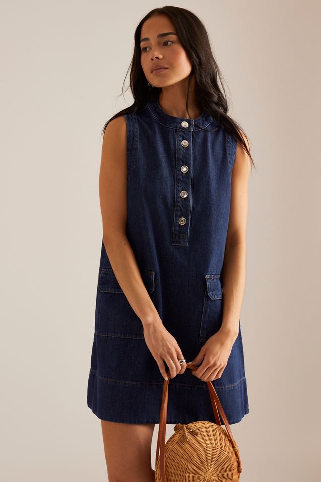 Robe mini en denim Luella ALIGNE #2