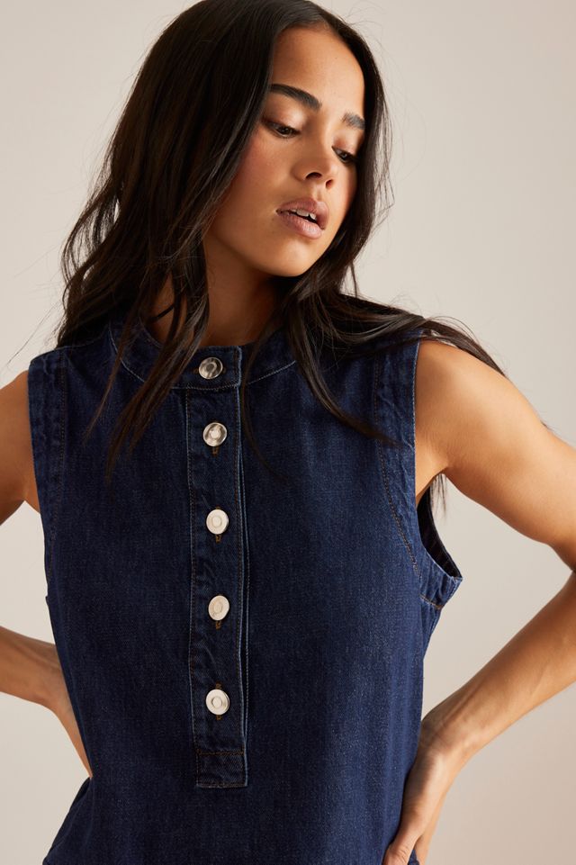 Robe mini en denim Luella ALIGNE #3