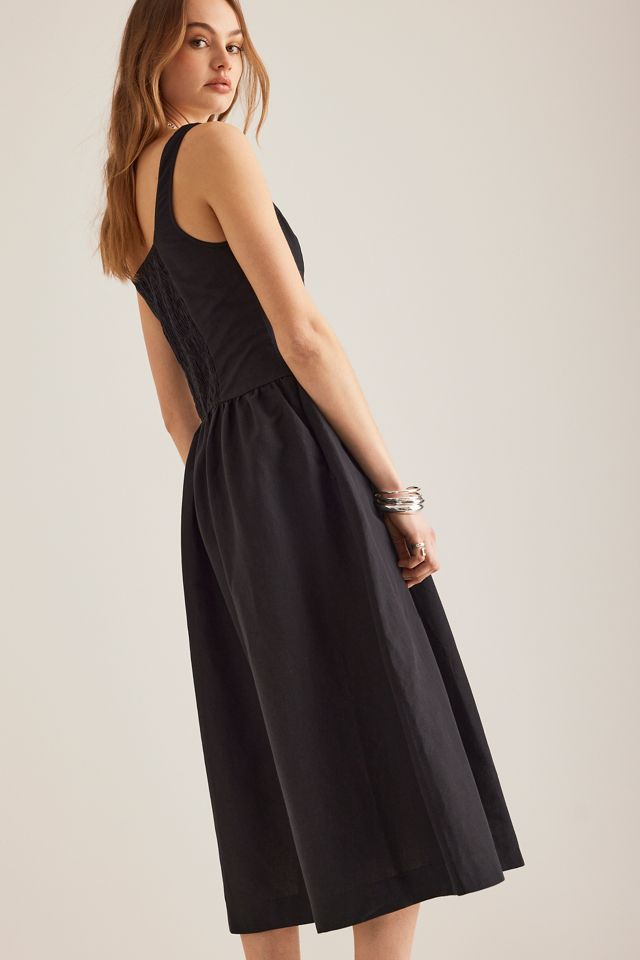 Robe mi-longue en lin Fleur ALIGNE #3