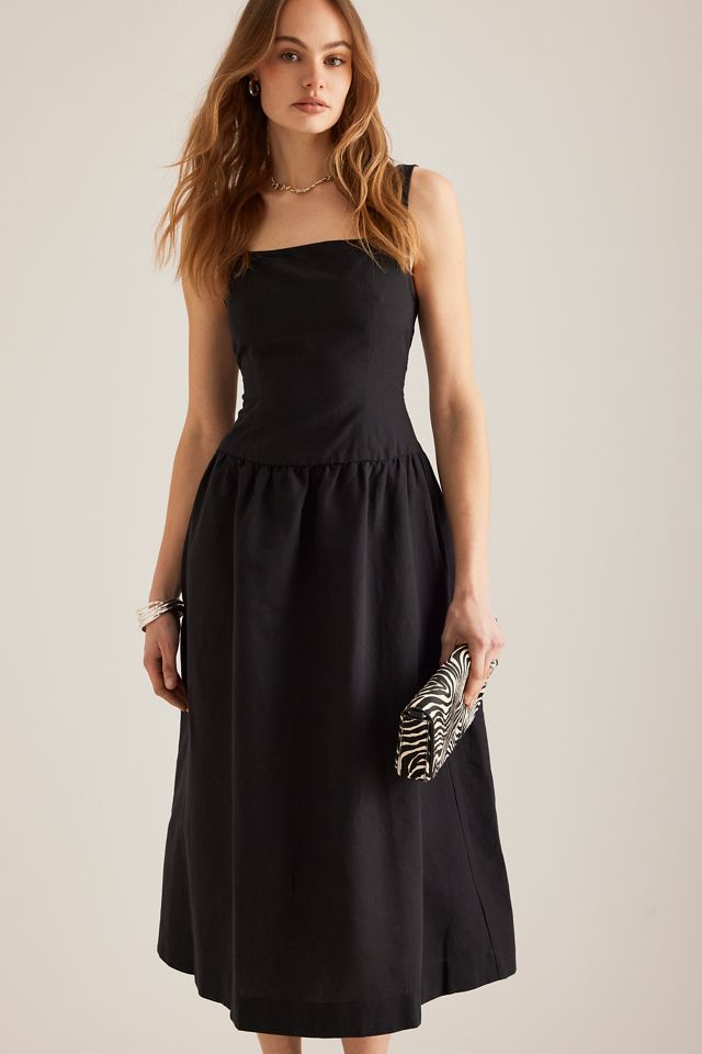 Robe mi-longue en lin Fleur ALIGNE #4