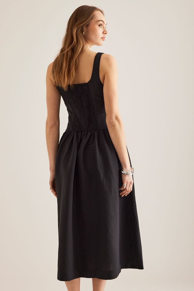 Robe mi-longue en lin Fleur ALIGNE #1