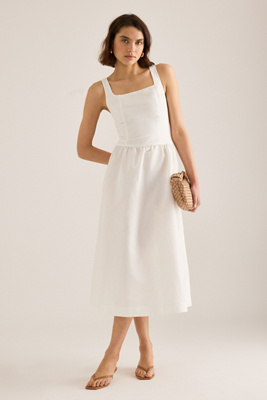 Robe mi-longue en lin sans manches Rosia en taille: Uk 6 chez Anthropologie - ALIGNE - Modalova