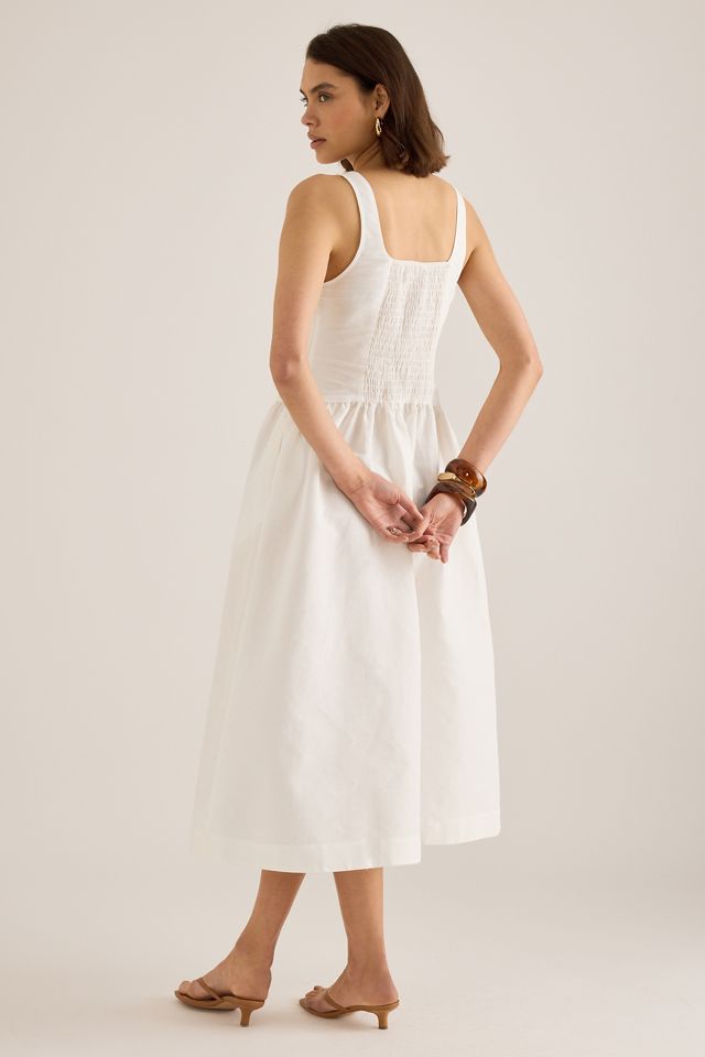 Robe mi-longue en lin sans manches ALIGNE Rosia #1