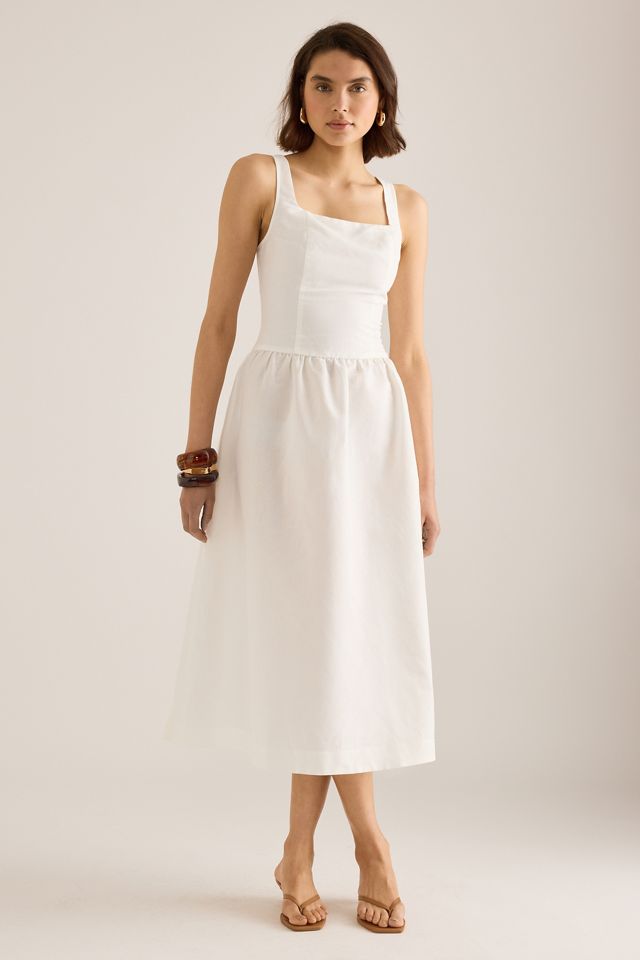 Robe mi-longue en lin sans manches ALIGNE Rosia #4