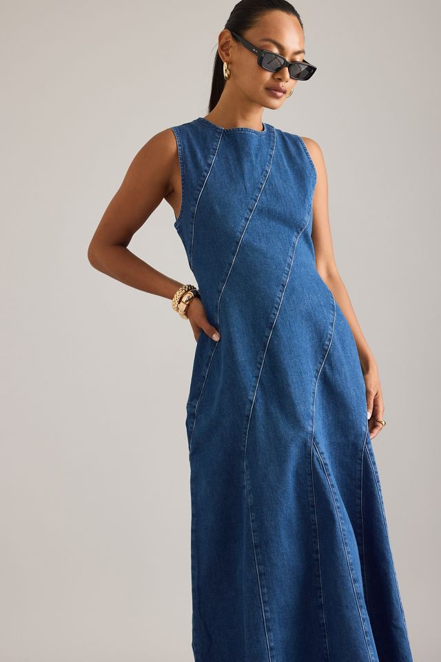 ALIGNE Vestido Midi de Denim Raven #1