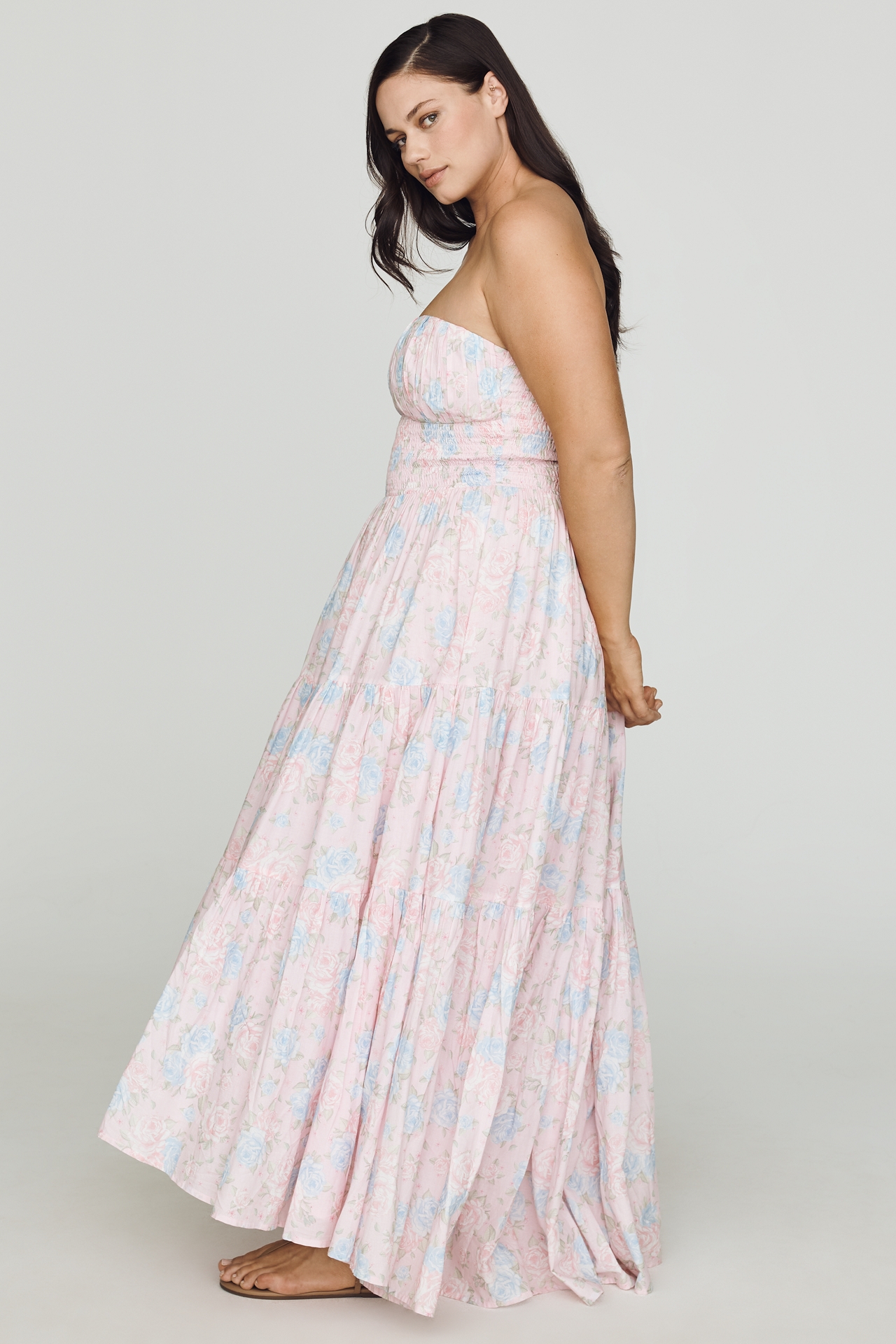 Amy Jane London Posey Cotton Strapless Dress