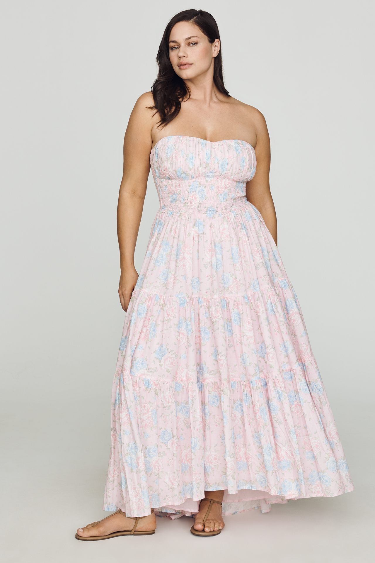 Amy Jane London Posey Cotton Strapless Dress