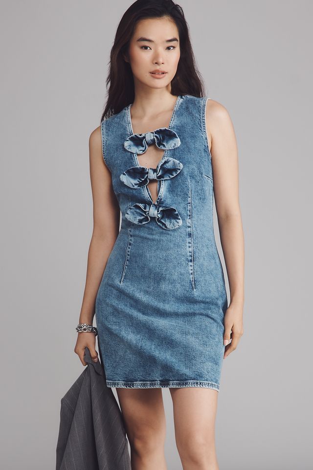 Baum und Pferdgarten Ajki Bow Denim Mini Dress #3