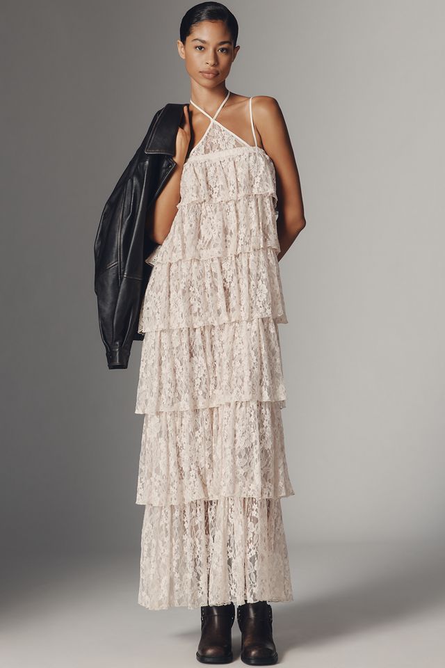 Baum und Pferdgarten Annelisa Lace Tiered Maxi Dress #1