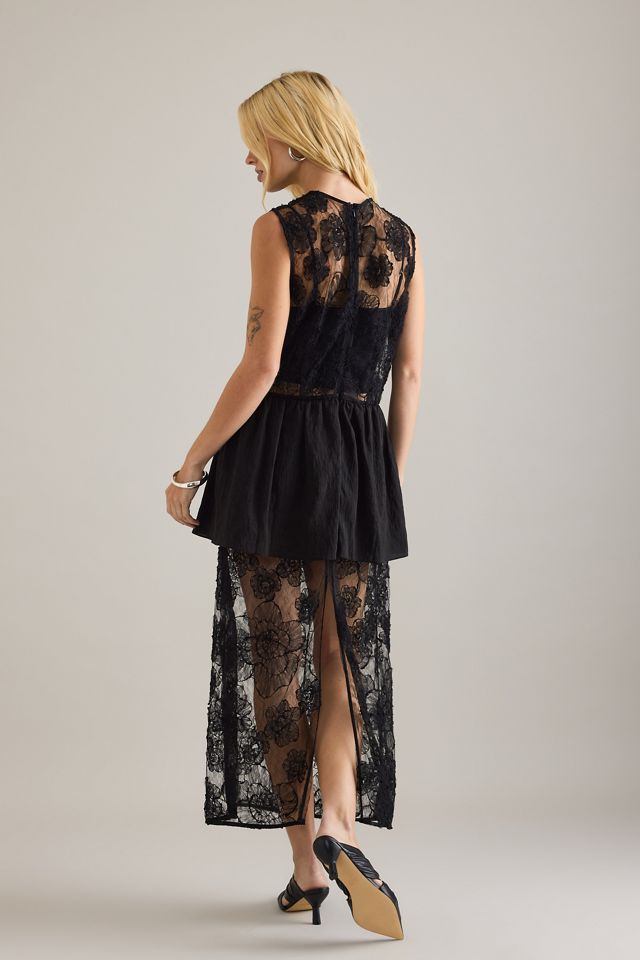 Baum und Pferdgarten Vestito Midi Antonie in Pizzo Floreale #1