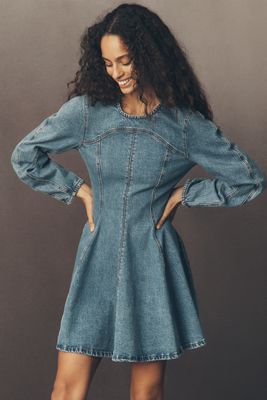 限定値下げ　riu Rちゃん Tulle docking denim dress 今週のRiu新作📢💙 5/21(水)19:00〜発売開始 ・Tulle docking denim