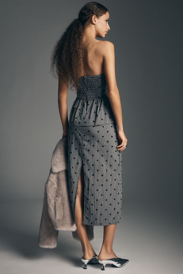Baum und Pferdgarten Amilie Strapless Peplum Dress | Anthropologie