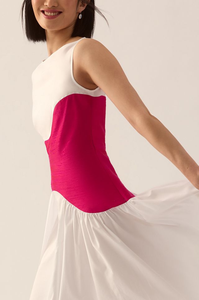 Mehtap Elaidi Colorblock Corset Dress #2