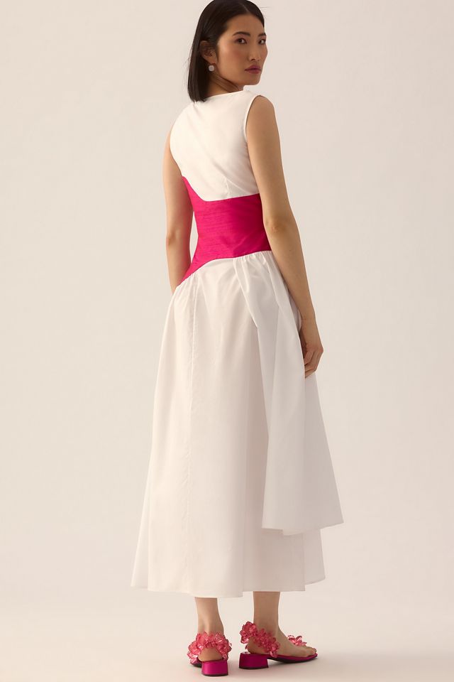 Mehtap Elaidi Colorblock Corset Dress #3