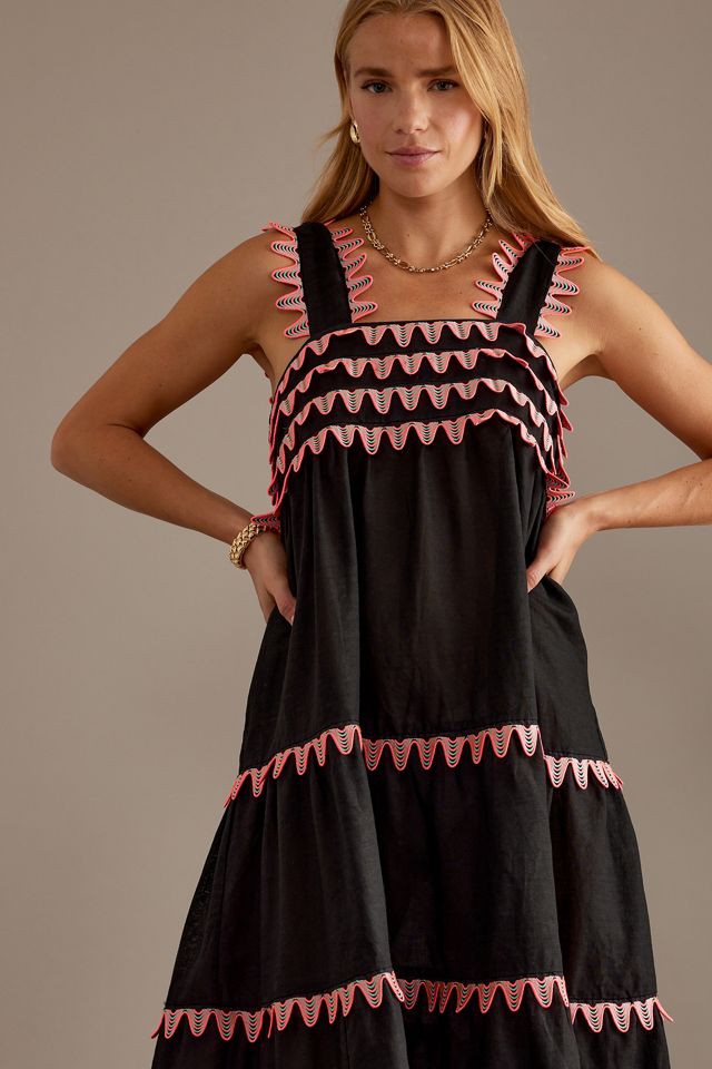 Celia B Kelly Sleeveless Linen Midi Dress  #4