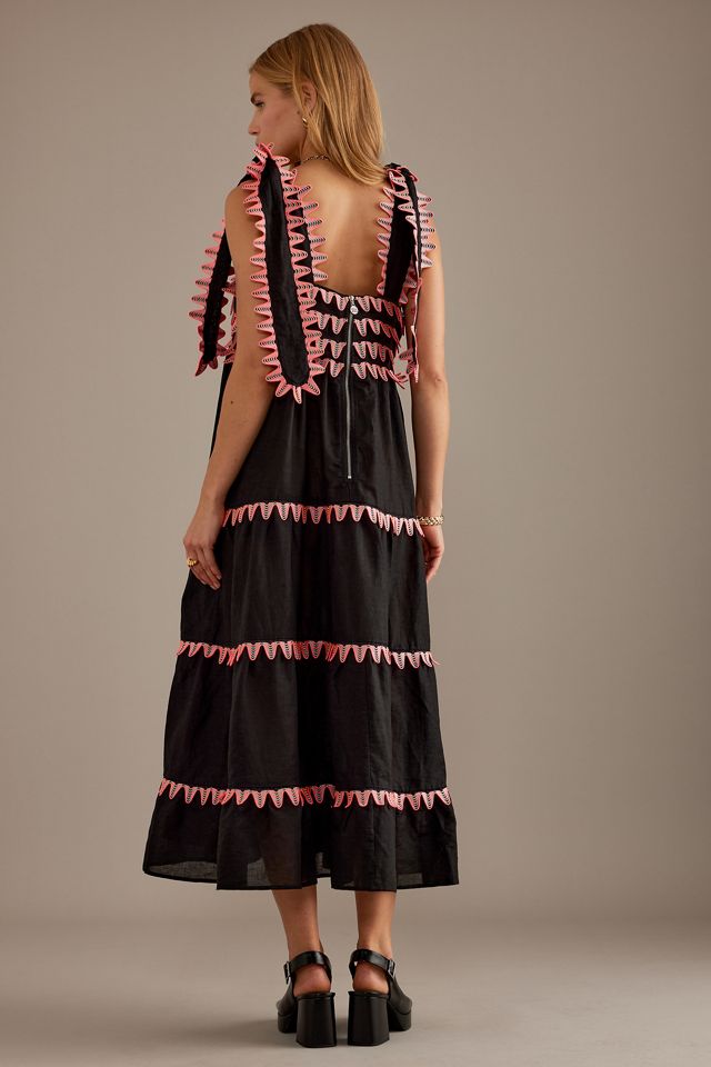 Celia B Kelly Sleeveless Linen Midi Dress  #1