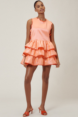 Celia B Pilar Sleeveless Ruffle Mini Dress