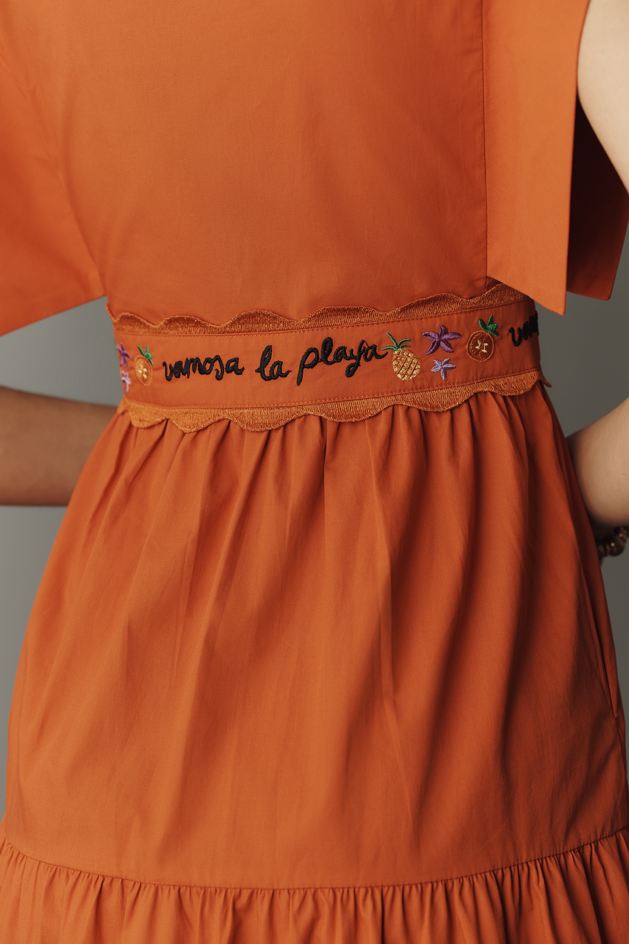 CeliaB Lucero Tiered Sleeveless Cotton Midi Dress