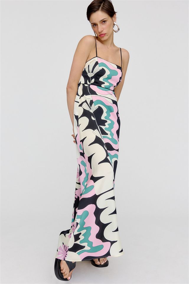 Oopscool Graphic Print Dress #1