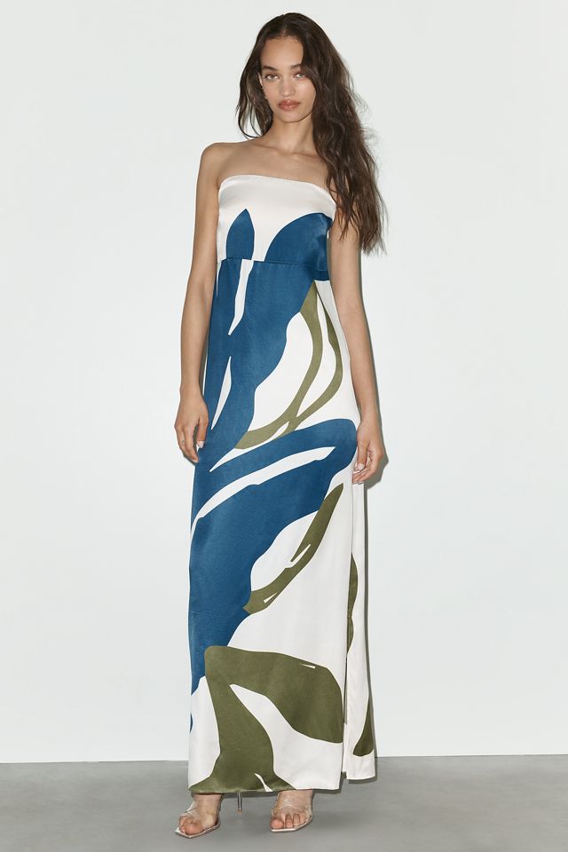 DIARRABLU Tubi Printed Strapless Maxi Dress #3