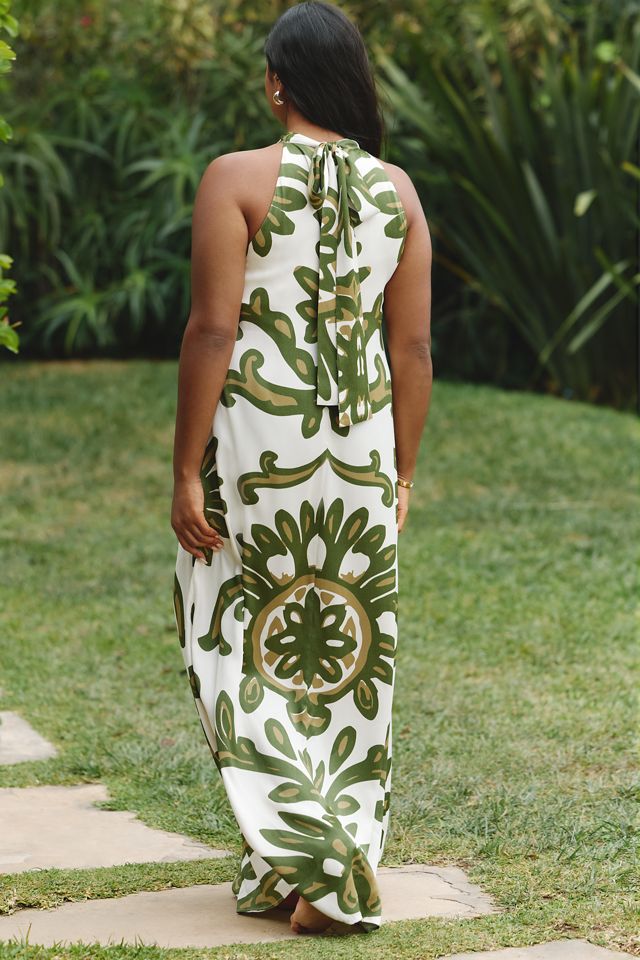 DIARRABLU Halter Neck Printed Maxi Dress #5