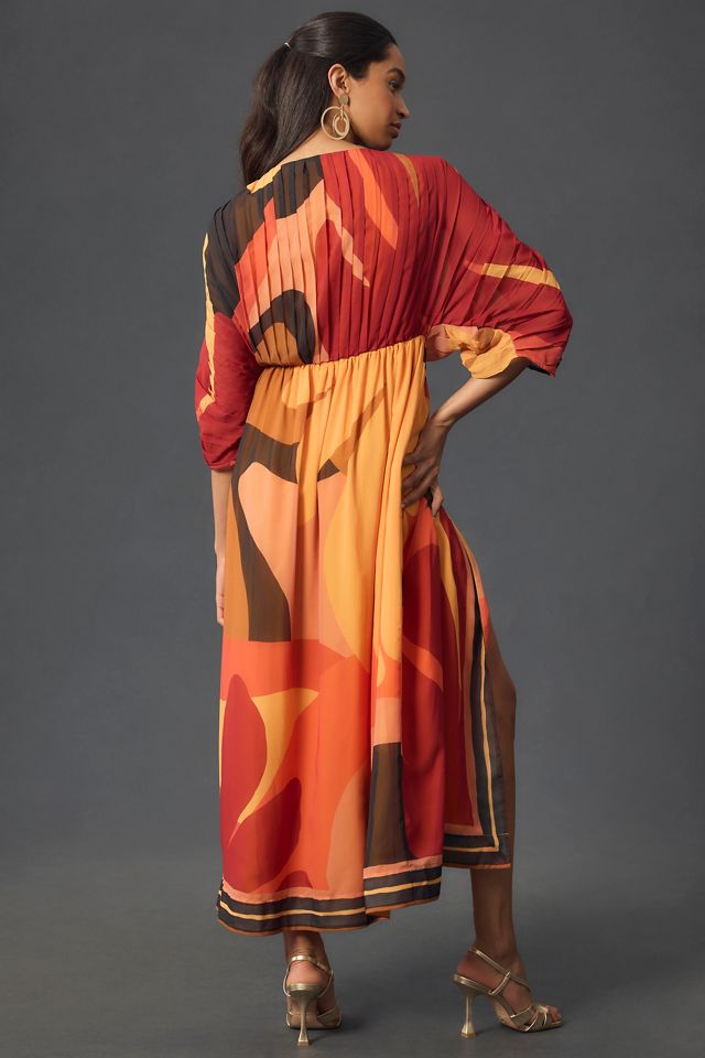 Farm Rio Short-Sleeve Wrap-Front Maxi Dress #2