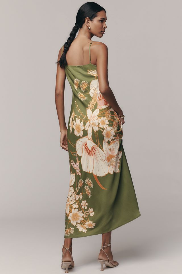 Farm Rio x Anthropologie Floral Maxi Slip Dress #1