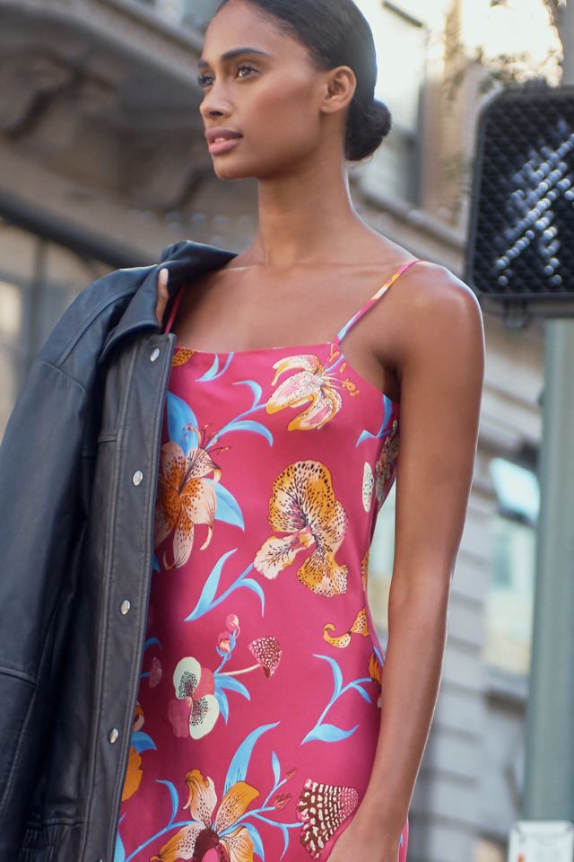 Farm Rio x Anthropologie Floral Maxi Slip Dress #1