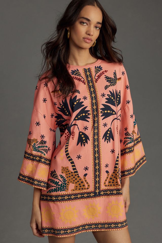 Farm Rio Printed Shift Mini Dress #1