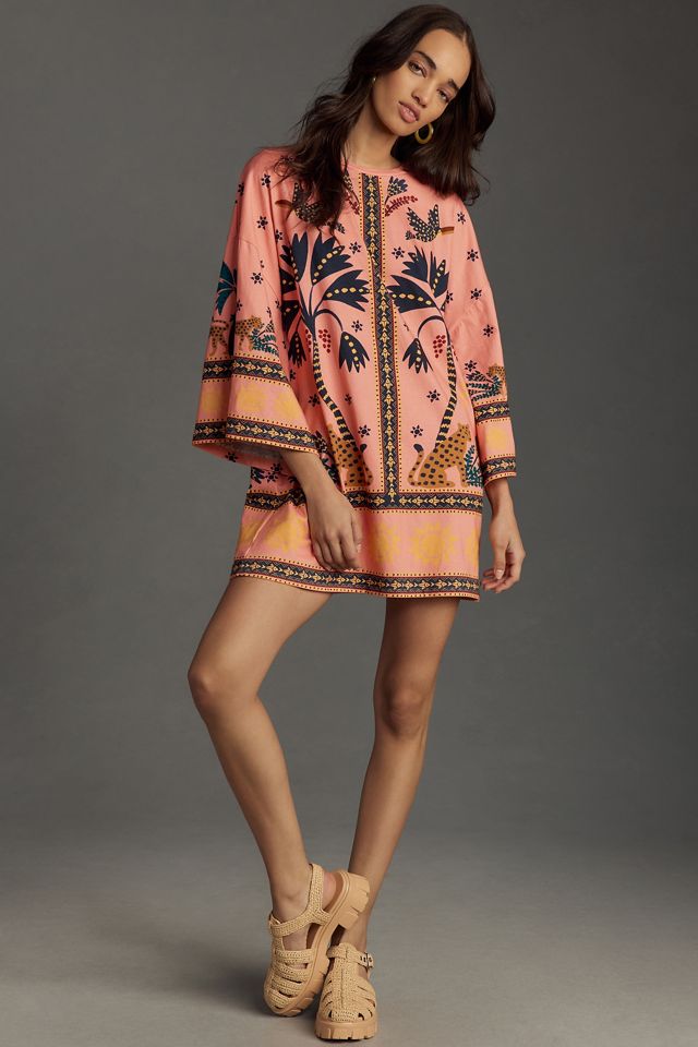 Farm Rio Printed Shift Mini Dress #3