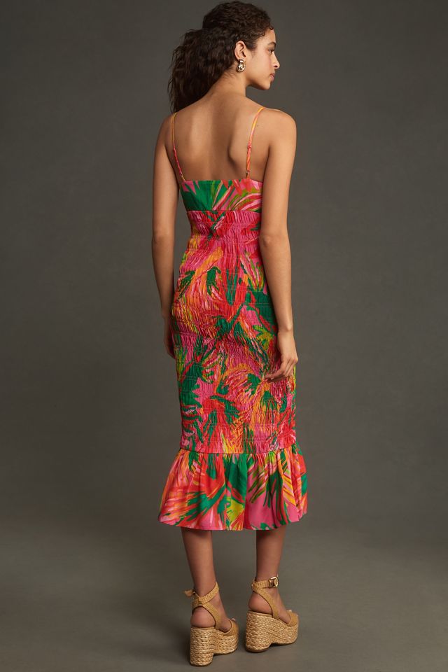 Farm Rio x Anthropologie Ruched Tie-Front Dress #1