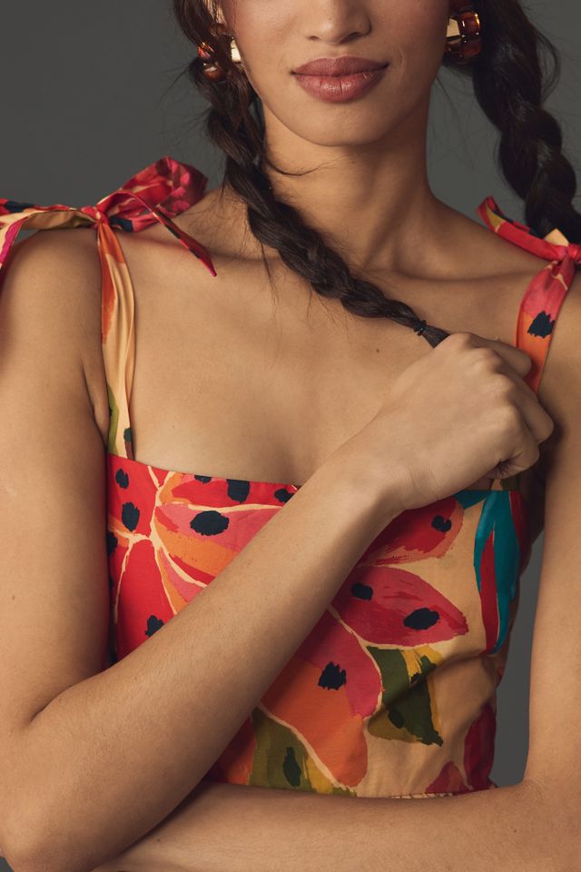 Farm Rio Sleeveless Tiered Maxi Dress #2