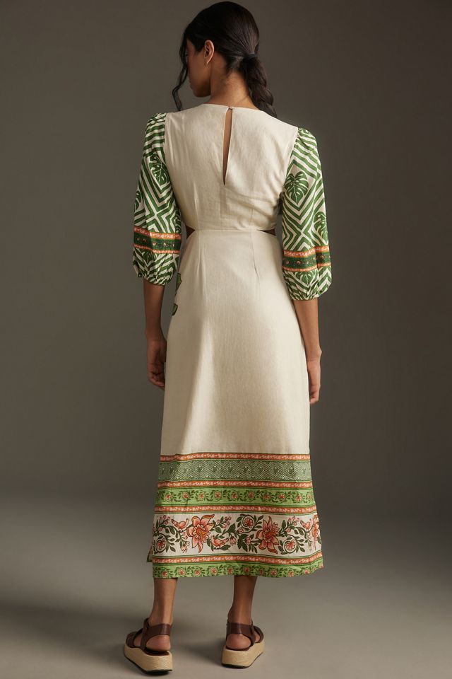 Farm Rio x Anthropologie Palm V-Neck Midi Dress #1