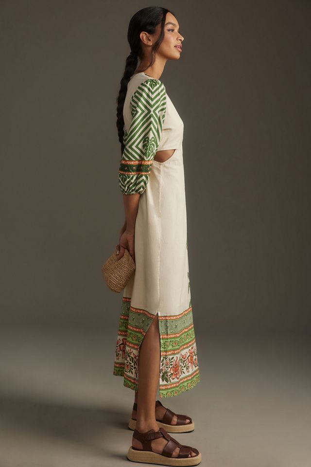Farm Rio x Anthropologie Palm V-Neck Midi Dress #3