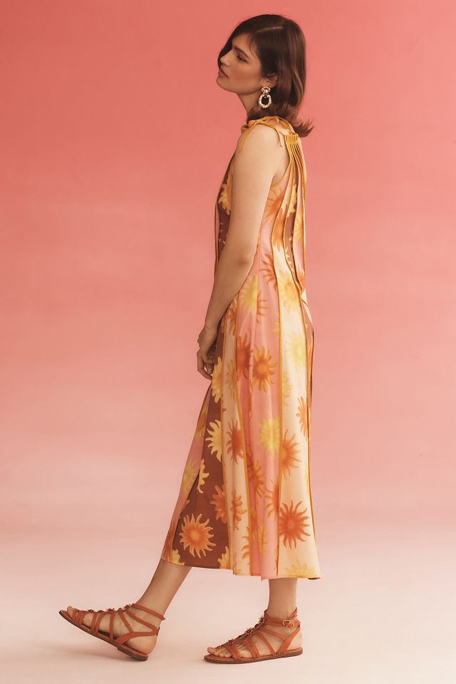 Farm Rio x Anthropologie One-Shoulder Seamed A-Line Dress #1