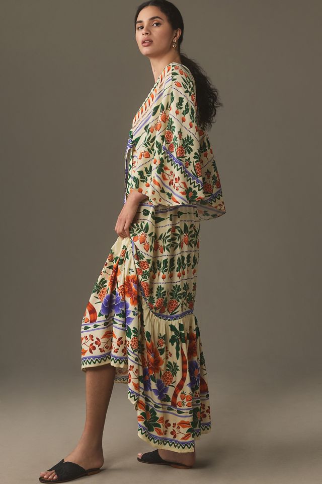 Farm Rio V-Neck Kaftan Maxi Dress #3