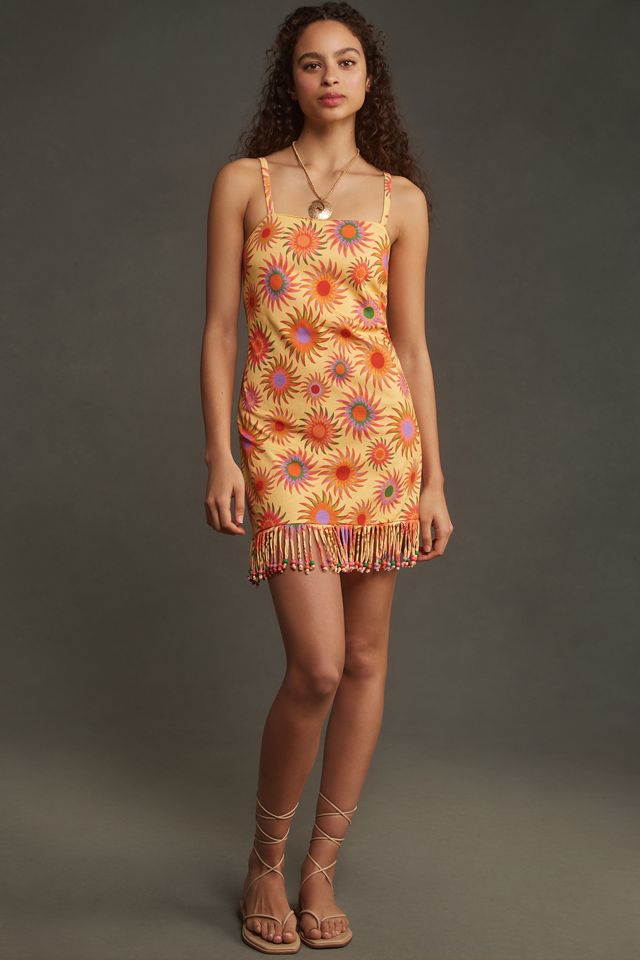 Farm Rio Slim Fringe Mini Dress #3