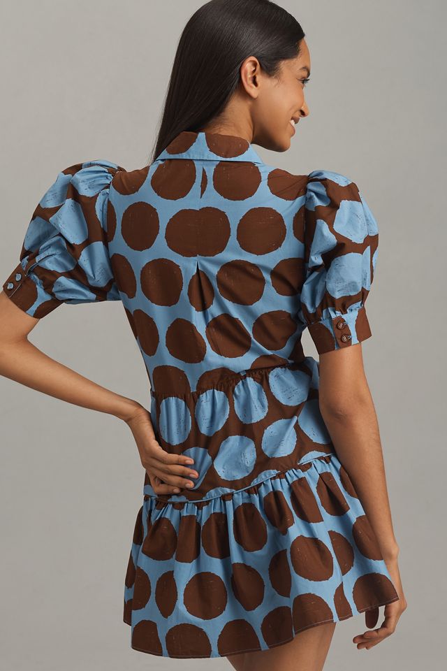 Farm Rio Short-Sleeve Bow-Front Mini Dress #2