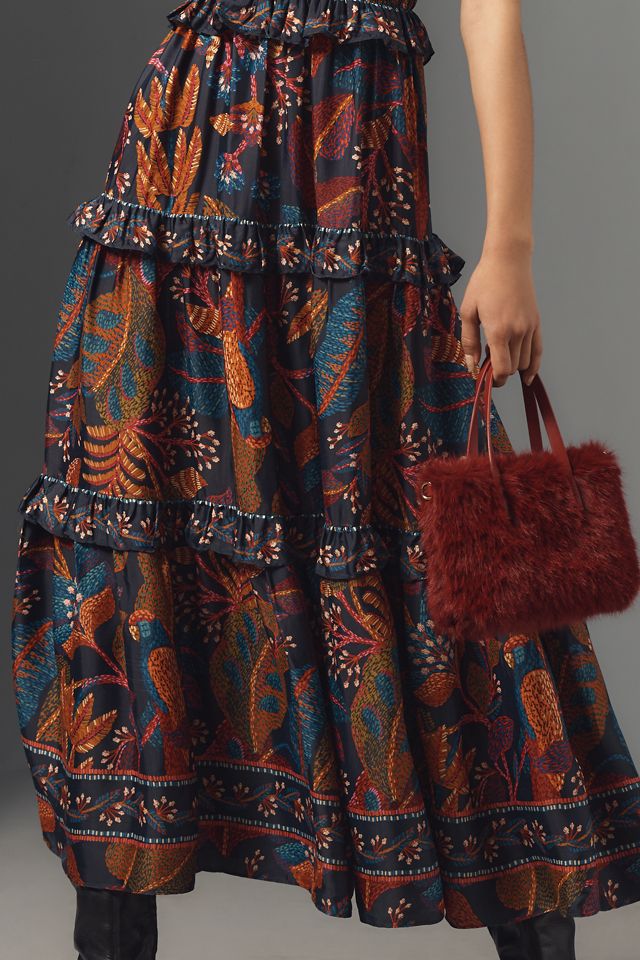 Farm Rio Short-Sleeve Crew-Neck Tiered A-Line Maxi Dress #4