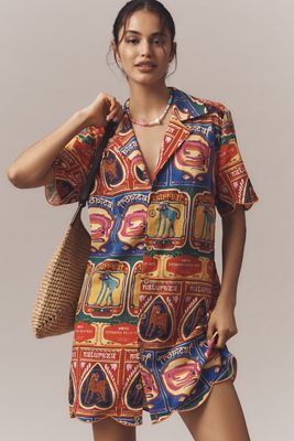 Farm Rio x Anthropologie 華やかプリント パフスリーブ ドレス Farm Rio Clothing | Dresses, Sweaters & Tops | Anthropologie