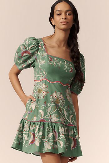 Farm Rio Long-Sleeve V-Neck Jacquard Maxi Dress | Anthropologie Farm Rio Long-Sleeve V-Neck Jacquard Maxi Dress | Anthropologie