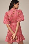 Farm Rio x Anthropologie Short-Sleeve Button-Front Mini Dress