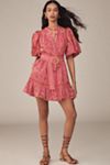 Farm Rio x Anthropologie Short-Sleeve Button-Front Mini Dress