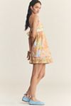Maeve Lace-Trim Sweetheart Mini Dress