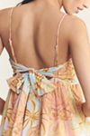 Maeve Lace-Trim Sweetheart Mini Dress