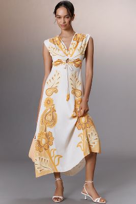 Farm Rio X Anthropologie Sleeveless V-neck Maxi Dress